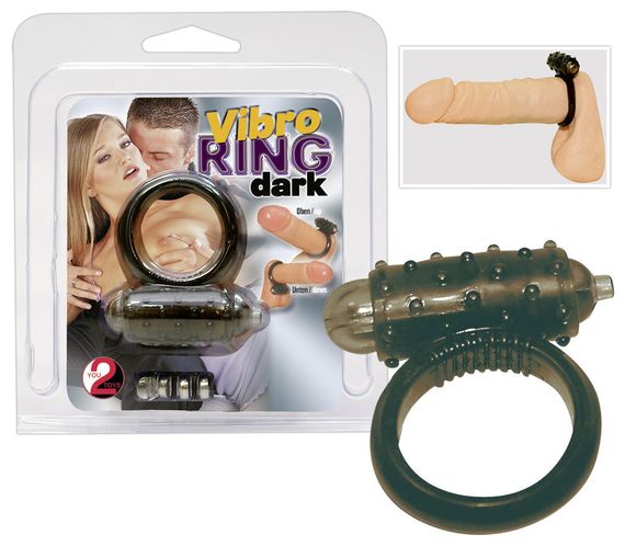Эрекционное кольцо - Vibro Ring Dark Silicon Sex Aura