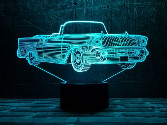 Сменная пластина для 3D светильников "Автомобиль 20" 3DTOYSLAMP | Зображення 1