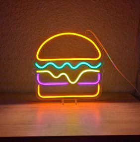 Неоновий світильник Burger 290х290 acr-n000066