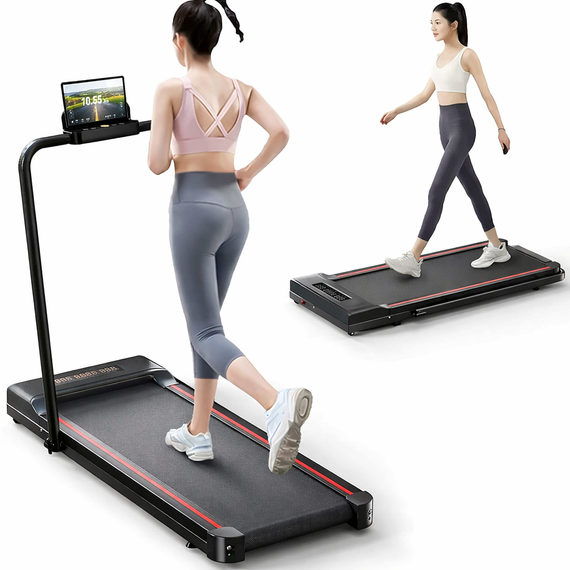 Складана бігова доріжка Sperax Walking Pad 3-в-1 DOR-1717  Black, до 150 кг, швидкість до 12 км/год, тиха, двигун 3.0 л.с | Зображення 1