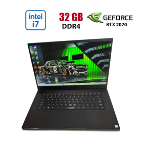 Игровой ноутбук Б-класс Razer Blade 15 RZ09-0301 / 15.6" (1920x1080) IPS / Intel Core i7-9750H (6 (12) ядер по 2.6 - 4.5 GHz) / 32 GB DDR4 / 1000 GB SSD / nVidia GeForce RTX 2070 Max-Q, 8 GB GDDR6, 256-bit / WebCam б/у