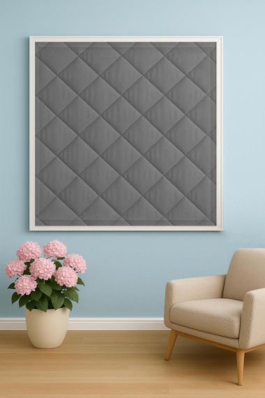 Теплоізоляційна штора на липучках - Графіт H 110*170 см | Зображення 1