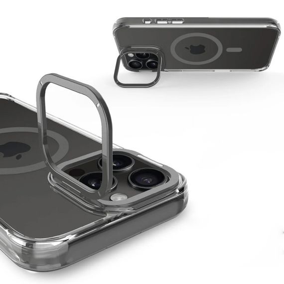 Чохол TPU Space Case Apex with MagSafe для Apple iPhone 15 Pro Max (6.7") Grey | Зображення 4