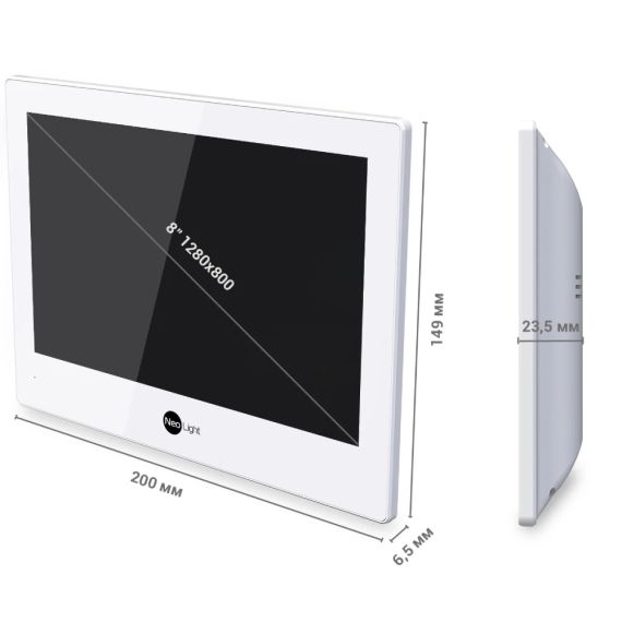 Neolight ALPHA Hybrid white Відеодомофон - Монітори | Зображення 2