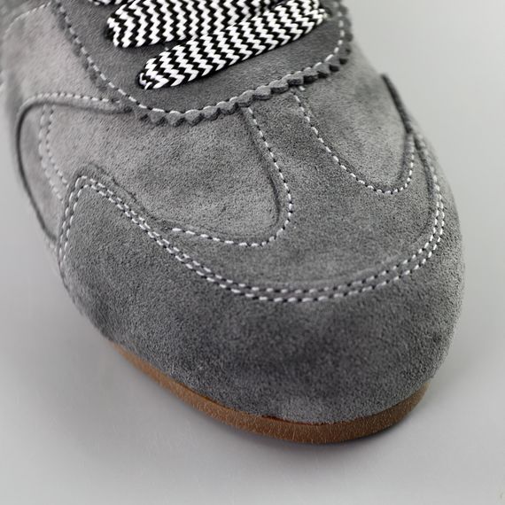 Кеди жіночі замшеві 591625 Сірі 36 37 38 39 40 41 | Зображення 3