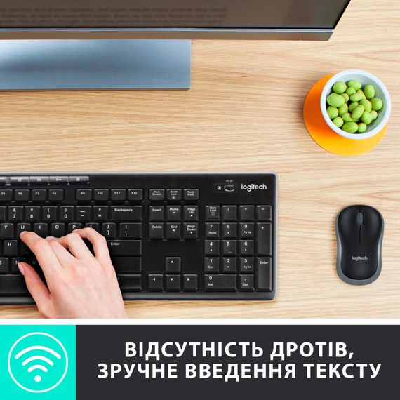Комплект Logitech MK270 Wireless UA Black (920-004508) | Зображення 1