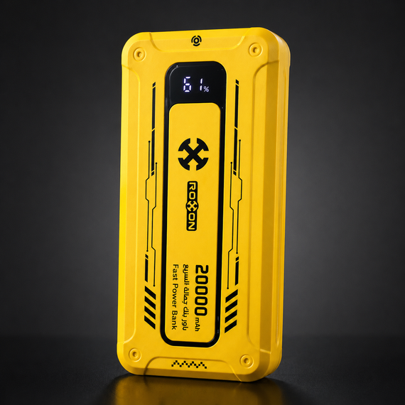 Зовнішній акумулятор Power Bank 20000 mAh 22.5W ROXON RO11 швидке заряджання для смартфонів і ґаджетів | Зображення 1