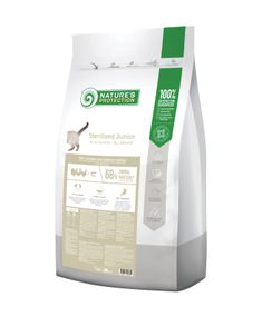 Корм Nature's Protection Sterilised Junior Poultry with krill сухой для растущих котят после стерилизации 7 кг