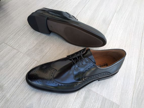 Шикарні чорні броги Sensor 39 розмір | Зображення 5