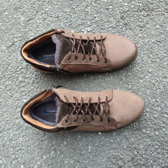 Коричневые ботинки из натурального нубука 42 размер | Зображення 3