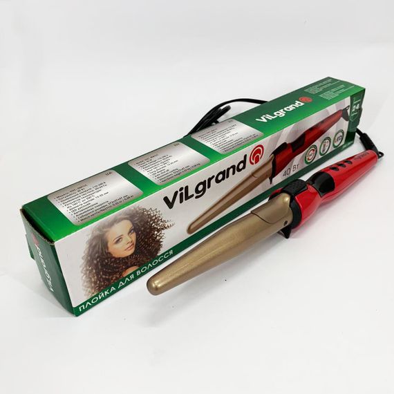 Плойка конусна ViLgrand VHC-3041LC. Колір: червоний | Зображення 2