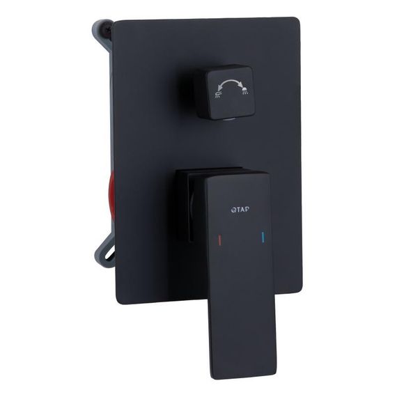 Душова система для душу Qtap Gemini прихованого монтажу на два споживача QTGEM113BLM45697 Black Matt | Зображення 2