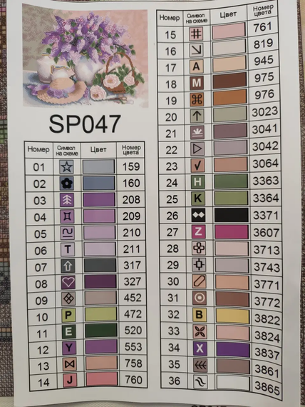 Алмазная мозаика Сирень 40х50 см ColorArt SP047 | Зображення 3