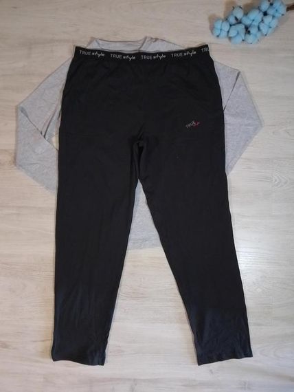 Піжама чоловіча True Style лонгслів + штани | Зображення 1