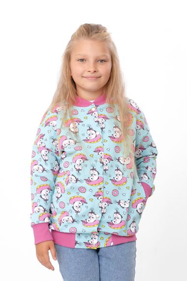 Бомбер для дівчинки Носи своє 134 Блакитний (p-17965-211802)
