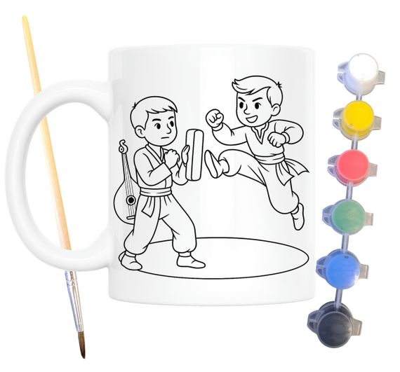 Набор для творчества кружка раскраскаБоевой гопак 330 мл белая (КР0122) | Зображення 1