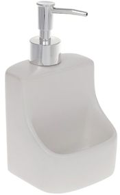 Диспенсер для миючого засобу Ero White 400ml з підставкою для губки