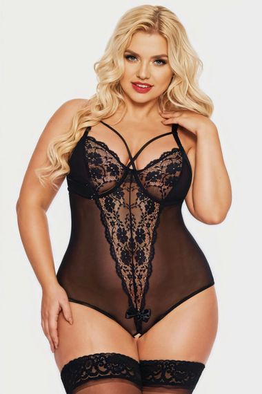 Боді Softline Amanda Чорне 2XL