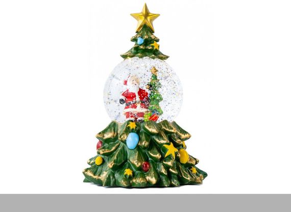 Новорічний сніжний світильник-декор Ялинка XHF-8001 (47454-XHF-8001_813)