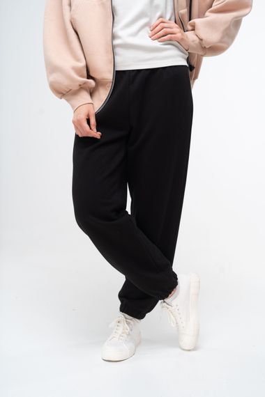 Штани спортивні жіночі чорні, 3XL
