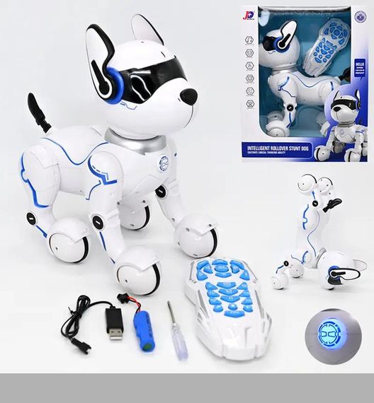 Трюковий робот-собака на пульті управління з дистанційним керуванням, USB, DWI Robot (47757-9060_706)