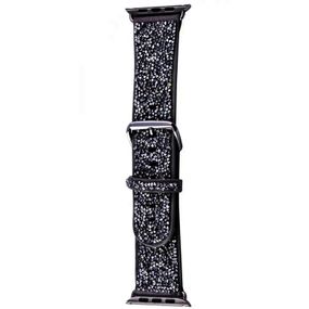 Ремінець Bling World Rock Diamond для Apple Watch 38/40/41/42mm(ser.10) Чорний