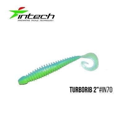 Силіконова приманка, Їстівний силікон Intech Інтеч Turborib 2"12 шт IN70