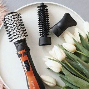 Фен щітка з насадкою, що обертається Gemei Gm-4828 | Фен браш gemei | Фен із насадкою брашинг | Повітряний стайлер HU-343 для