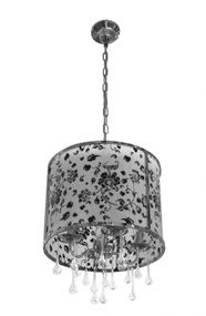 Люстра подвесная с абажуром E14 40W CH (BR-01 251S/4)