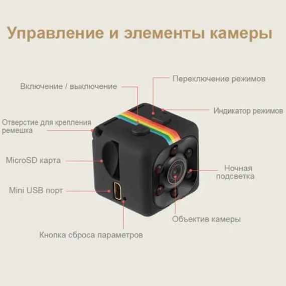 Мини камера видеонаблюдения SQ11 | Зображення 3