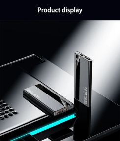 Портативное зарядное устройство 10000mAh Power Bank 120 Вт с быстрой зарядкой и высокой емкостью