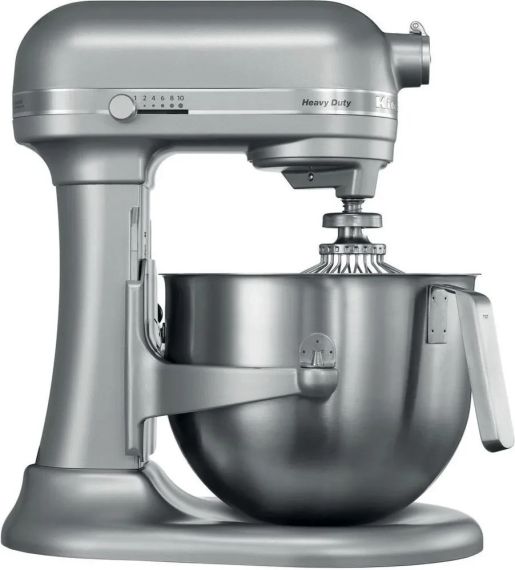 Професійний планетарний міксер KitchenAid Heavy Duty 5KSM7591XEOB, 6.9 л, 5KSM7591XESL срібний