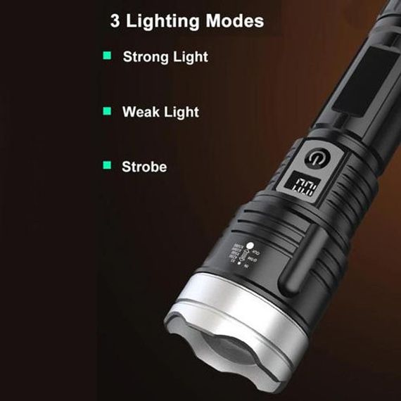Ліхтар PLD-008 WHITE LASER LED PM10-TG, power bank, Ліхтарик тактичний акумуляторний ручний | Зображення 6