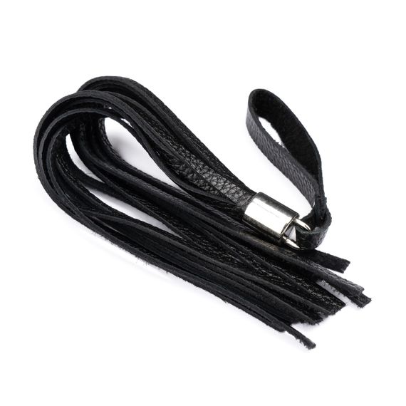 Флоггер из натуральной кожи Flirty Soft Leather - Black, BM-00027 Sex Aura | Зображення 2