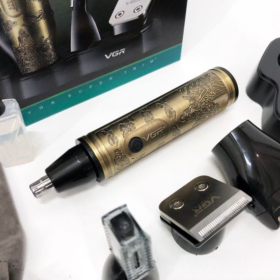 Тример VGR 4 в 1 V-621, Чоловічі електробритви для обличчя, Бритва для вологого видалення волосся. | Зображення 7