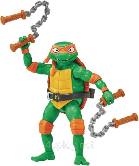 Фігурка Черепашки-ніндзя Мікеланджело 11 см Teenage Mutant Ninja Turtles Mutant Mayhem 4.25” Michelangelo TMNT Оригінал | Зображення 2