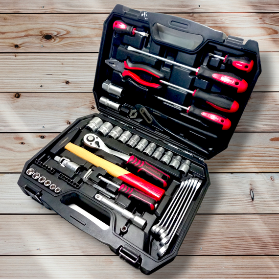 Набір інструментів професiйний 1/2" i 1/4" 58 од. HAISSER (арт.70181) | Зображення 2