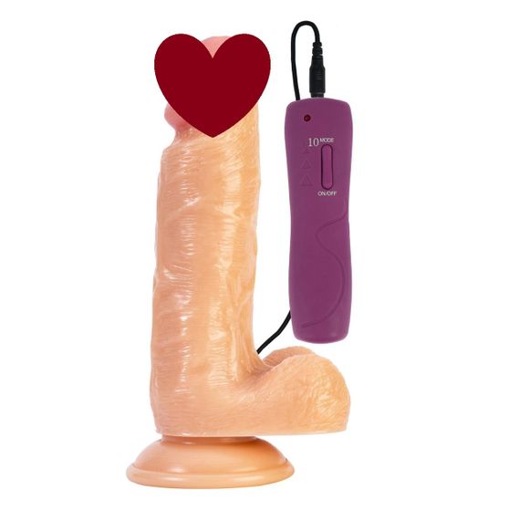 Фалоімітатор Alive Leo з вібрацією, ПВХ, діаметр 3,8 см sexstyle