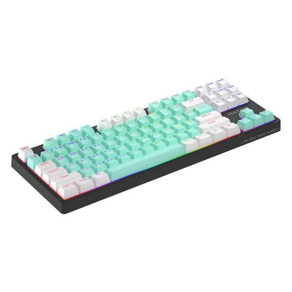 Клавіатура Hator Rockfall 2 Mecha Signature Edition USB Black/Mint/White (HTK-520-BMW) | Зображення 2