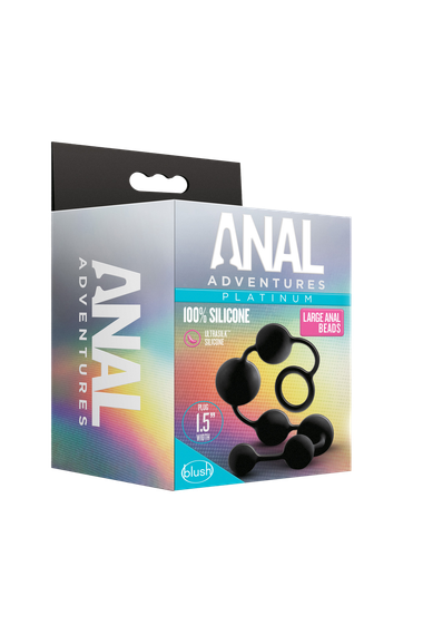 Анальные шарики Blush Anal Adventure Platinum Silicone Large Anal Beads sexstyle | Зображення 2
