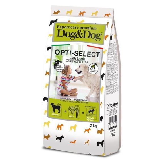 Сухий корм з ягнятиною для собак Gheda D&Dog Expert Care Premium Opti-Select, 3 кг