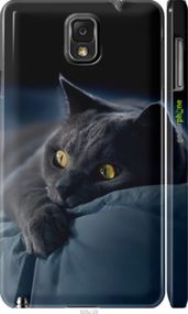 Чохол на Samsung Galaxy Note 3 N9000 Димчастий кіт "825c-29-2448"
