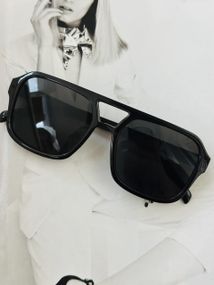 Сонцезахисні окуляри авіатори (oversize) Чорний (7603)