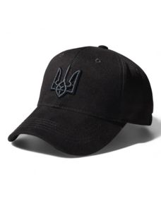 Бейсболка (кепка) Тризуб черная XL / 59-60