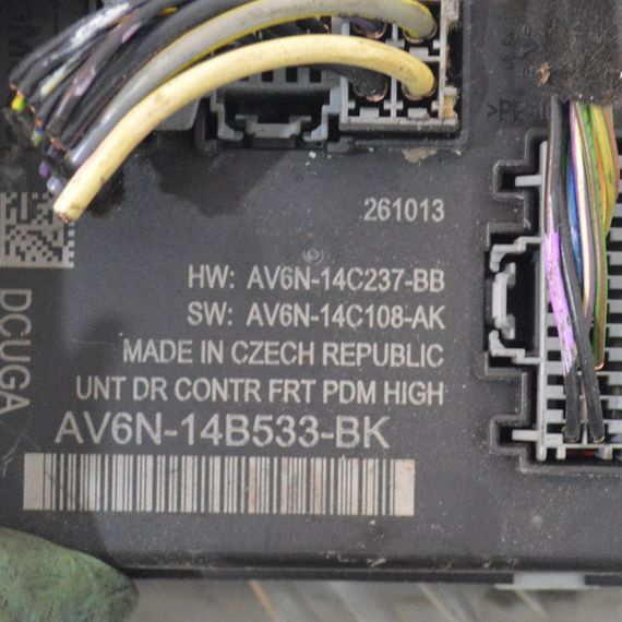 Блок управління передніх правих дверей Ford Focus III C-Max II 2010-2018 Модуль комфорту правих дверей Форд Фокус 3 AV6N14B533BK | Зображення 1