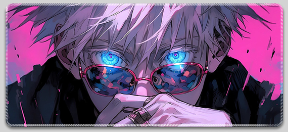 Игровая поверхность для мышки с Аниме принтом "Магическая битва/Jujutsu Kaisen" Сатору Годжо 800*300*3 мм 0306