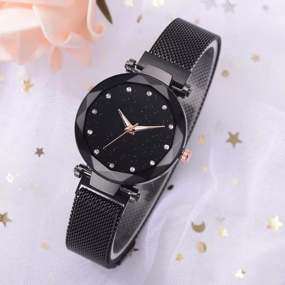 Жіночий годинник Starry Sky Watch на магнітній застібці Чорний | Зображення 1