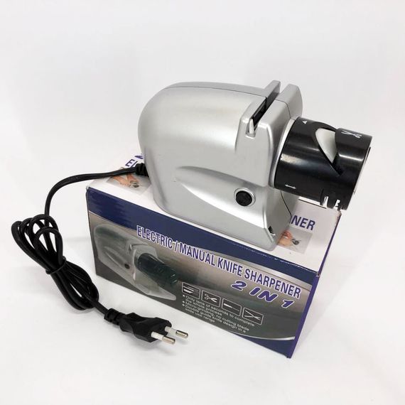Точила для ножей ELECTRIC SHARPENER, Поворотная точилка для ножей, Автоматическая BE-996 электрическая точилка | Зображення 9