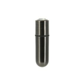 Вибропуля PowerBullet First-Class Bullet 2.5″ with Key Chain Pouch, Gun Metal, 9 режимов вибрации Sex Aura