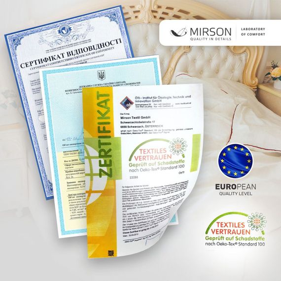 Постільна білизна MirSon Сатин 22-1272 Stellar 200х220 євро (2200003562644) | Зображення 5